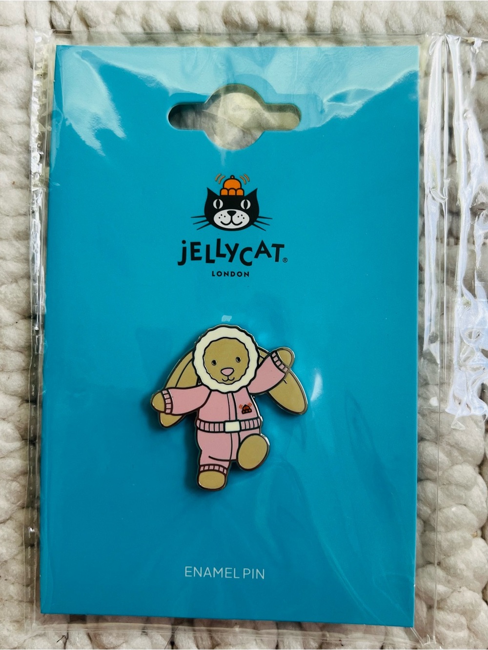 Jellycat Enamel Pin - Bashful Bunny Snow Suit